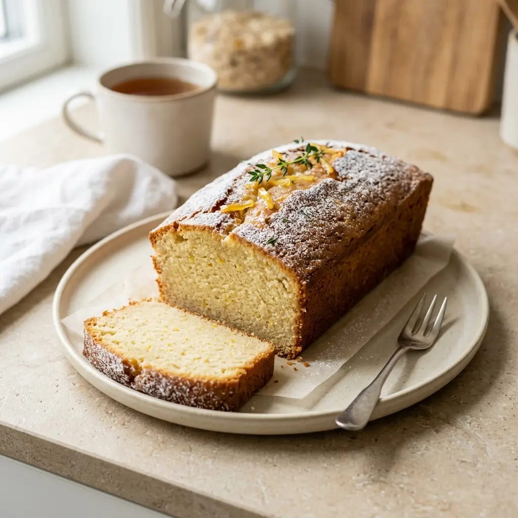 Foto del postre de la receta bizcocho cuatro cuartos