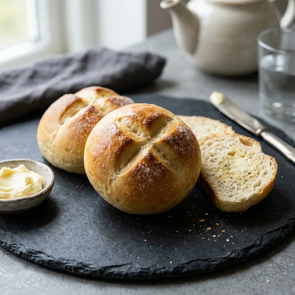 Foto del pan o masa de la receta bollos de té