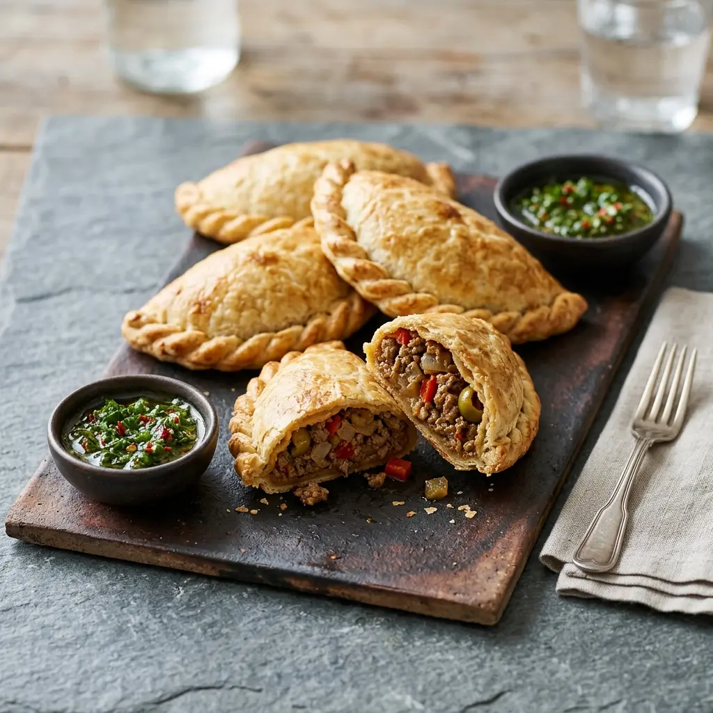 Foto del plato terminado de la receta empanadas con ternera