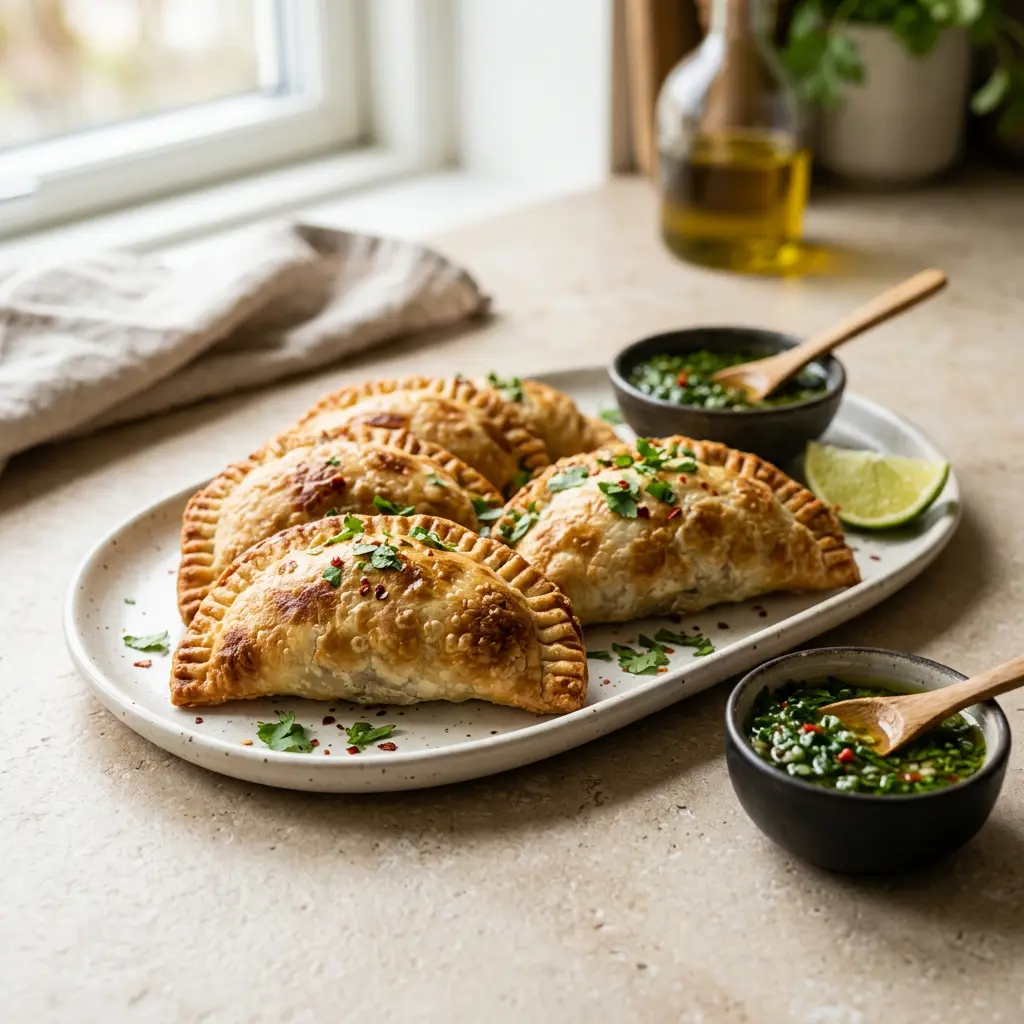 Foto de Empanadas en freidora de aire preparado en freidora de aire