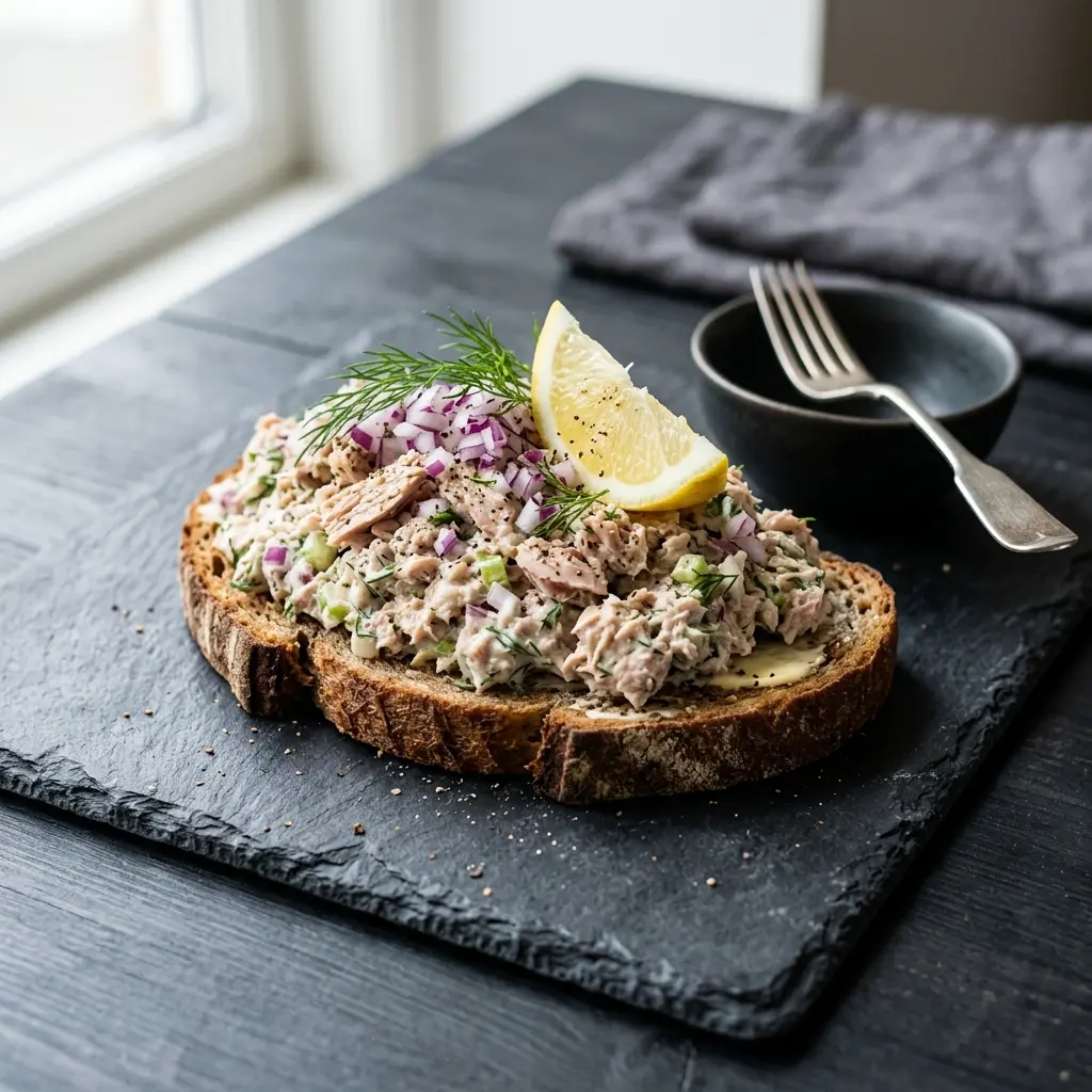 Foto de la ensalada de la receta ensalada de atún con cebolla roja