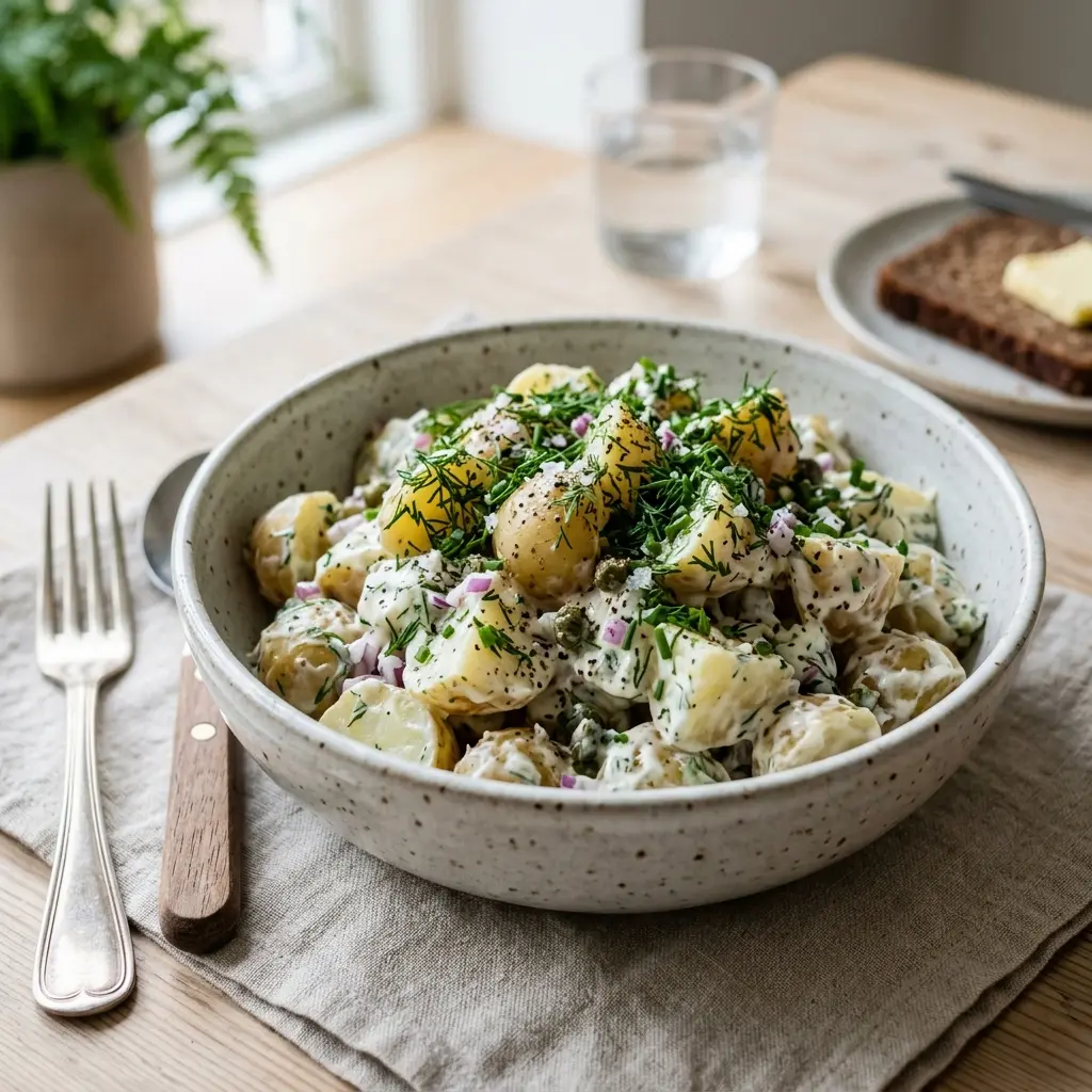 Foto de la ensalada de la receta ensalada de patata fría