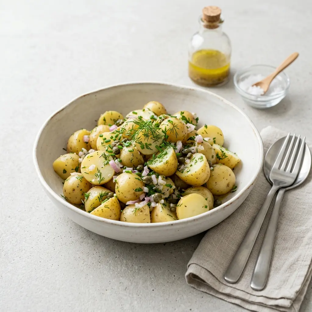 Foto de la ensalada de la receta ensalada francesa de patata