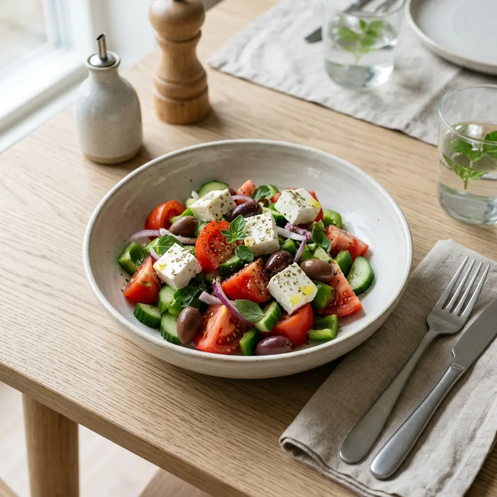 Foto de la ensalada de la receta ensalada griega