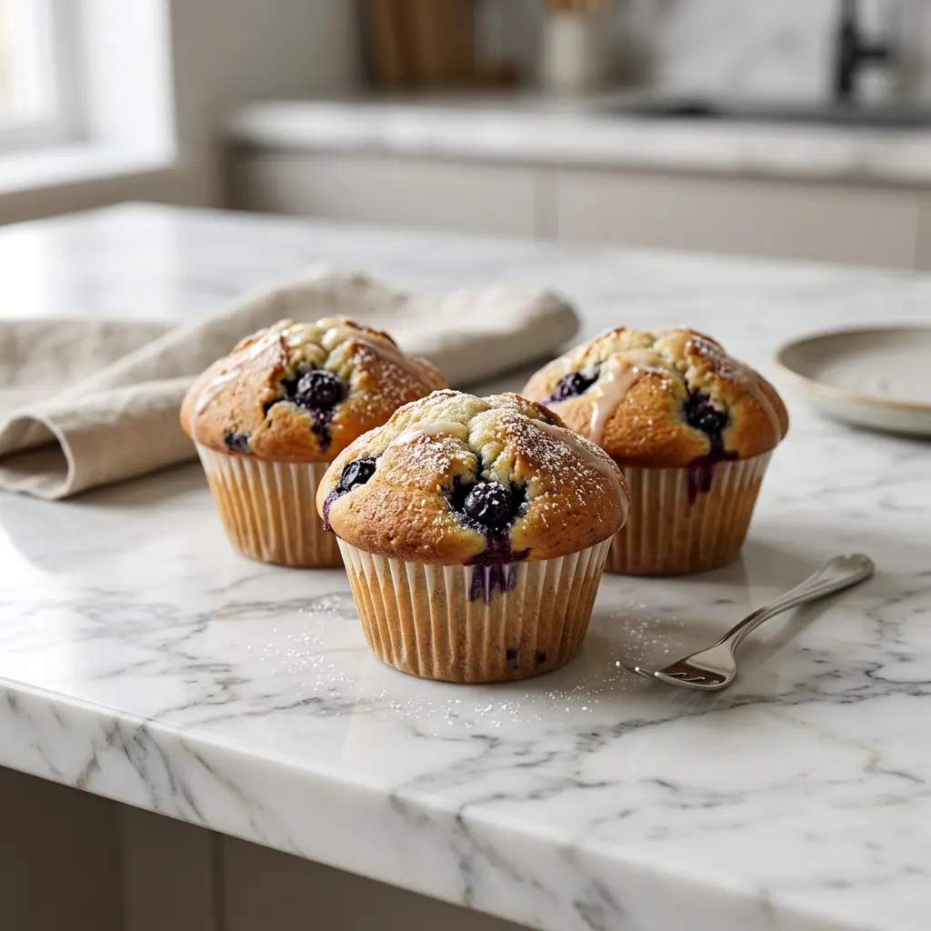 Foto de Muffins en freidora de aire preparado en freidora de aire