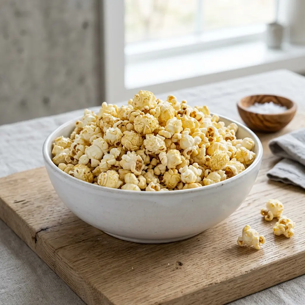 Foto del plato terminado de la receta palomitas
