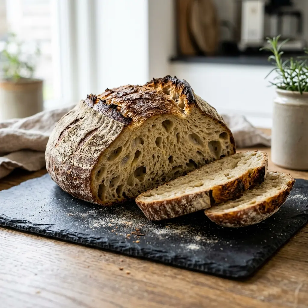 Foto del pan o masa de la receta pan de masa madre