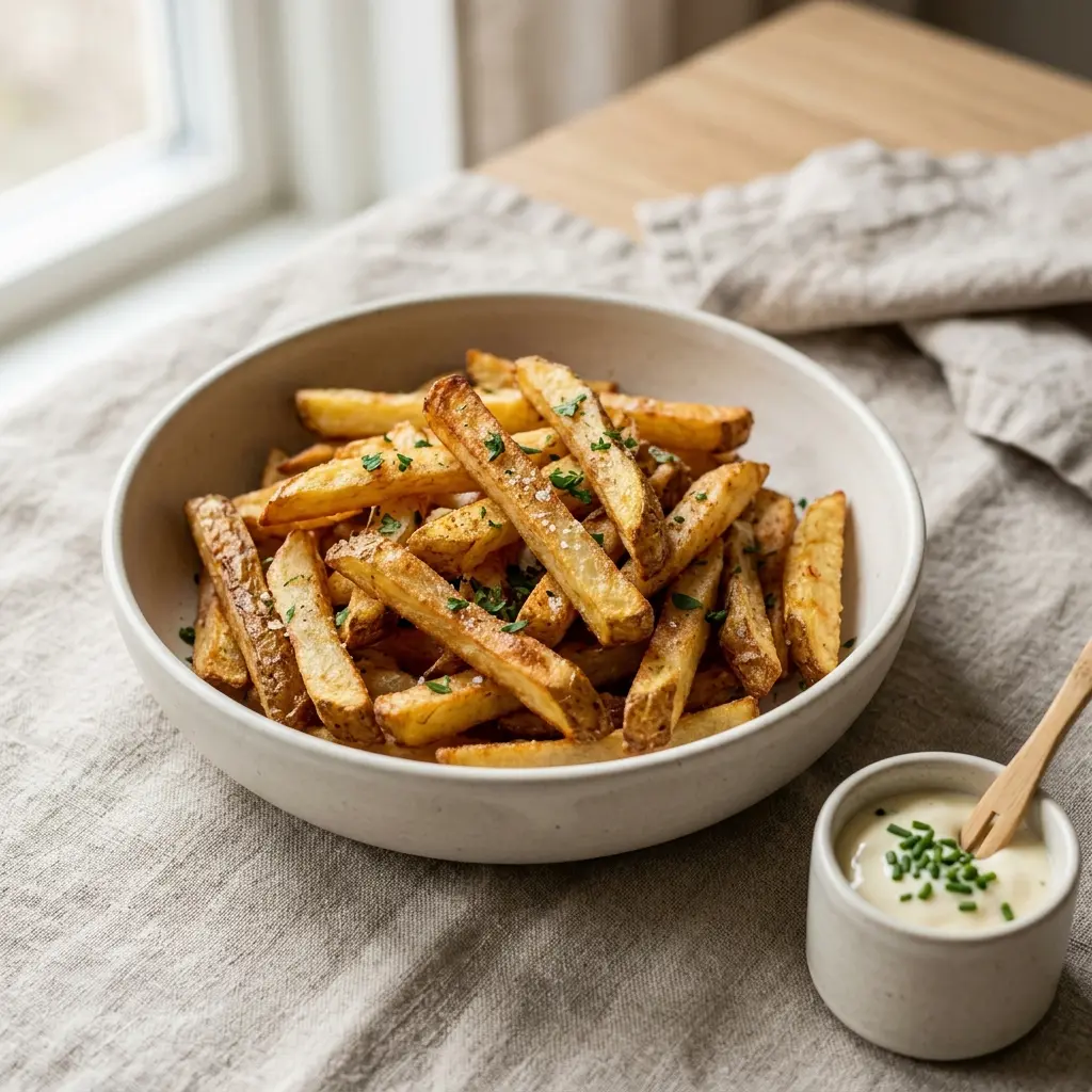 Foto del plato terminado de la receta patatas fritas