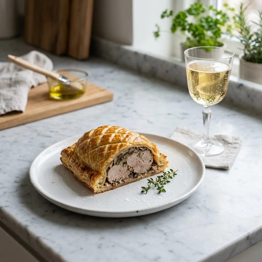 Foto del pan o masa de la receta pavo en hojaldre