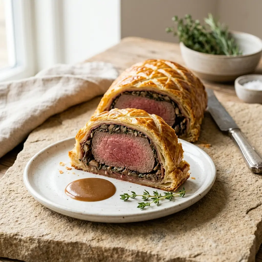 Foto del pan o masa de la receta solomillo de ternera en hojaldre