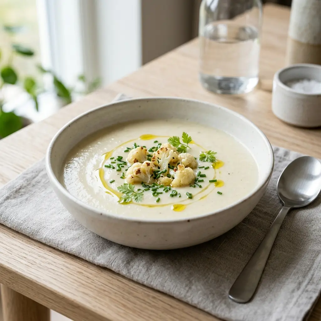 Foto de la sopa de la receta sopa de coliflor