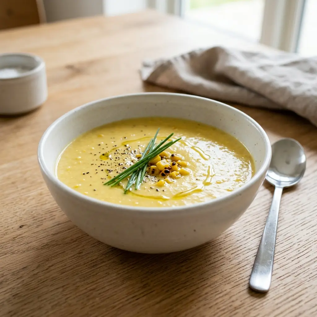 Foto de la sopa de la receta sopa de maíz