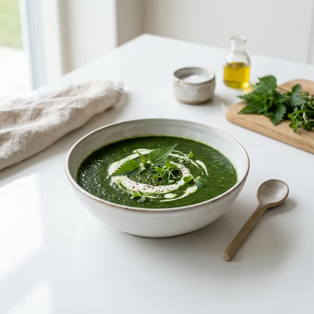 Foto de la sopa de la receta sopa de ortigas