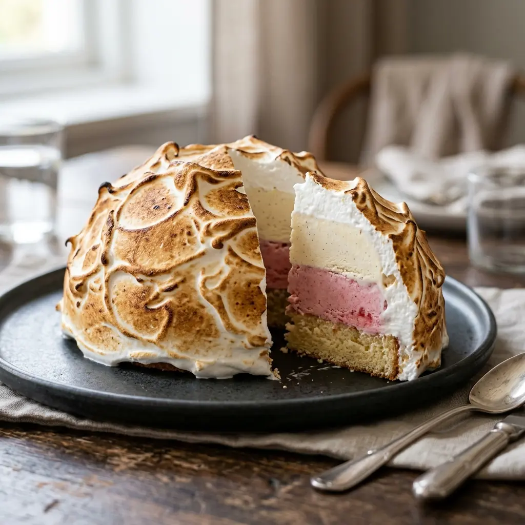 Foto del postre de la receta tarta Alaska