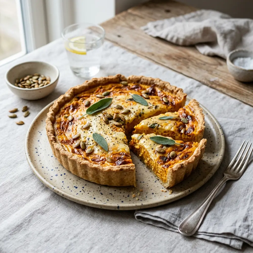 Foto del postre de la receta tarta de calabaza