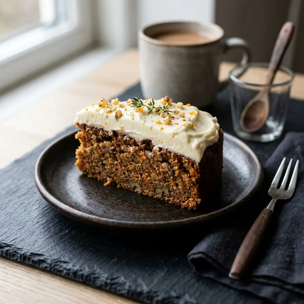 Foto del postre de la receta tarta de zanahoria