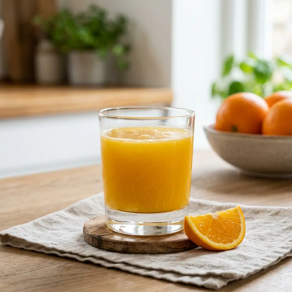 Foto de la bebida de la receta zumo de naranja casero