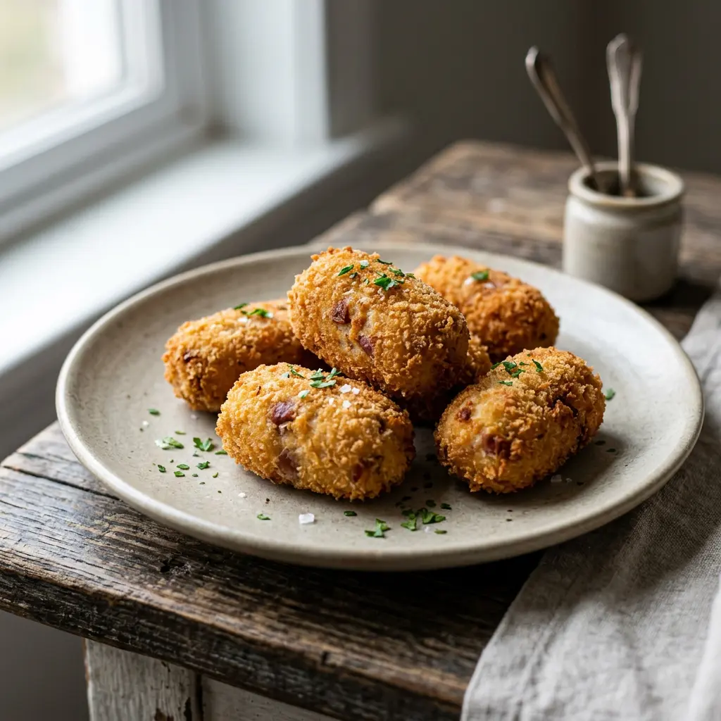 Foto de Croquetas de jamón listo para servir
