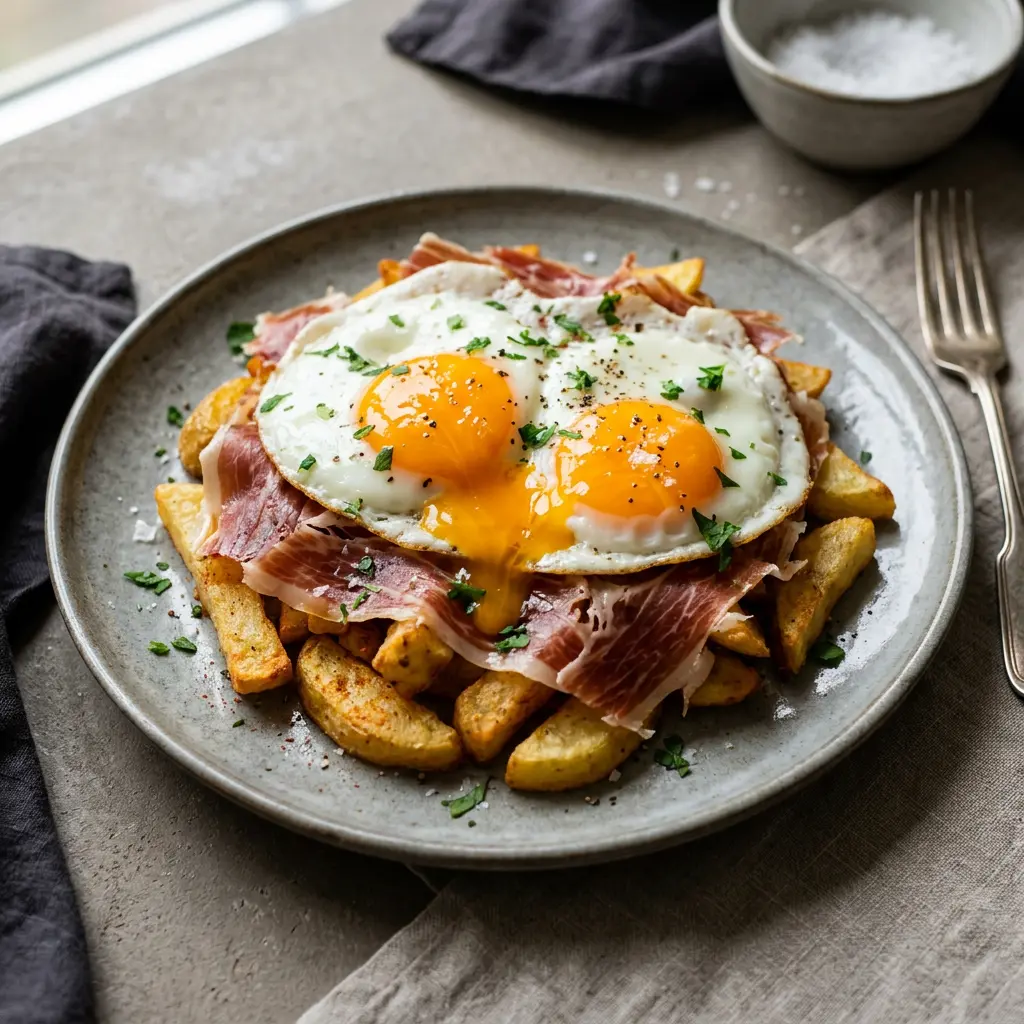 Foto de Huevos rotos listo para servir