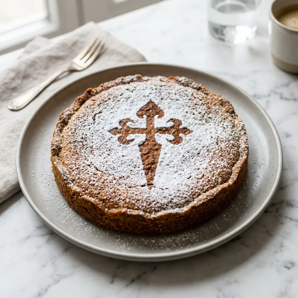 Foto de Tarta de Santiago listo para servir